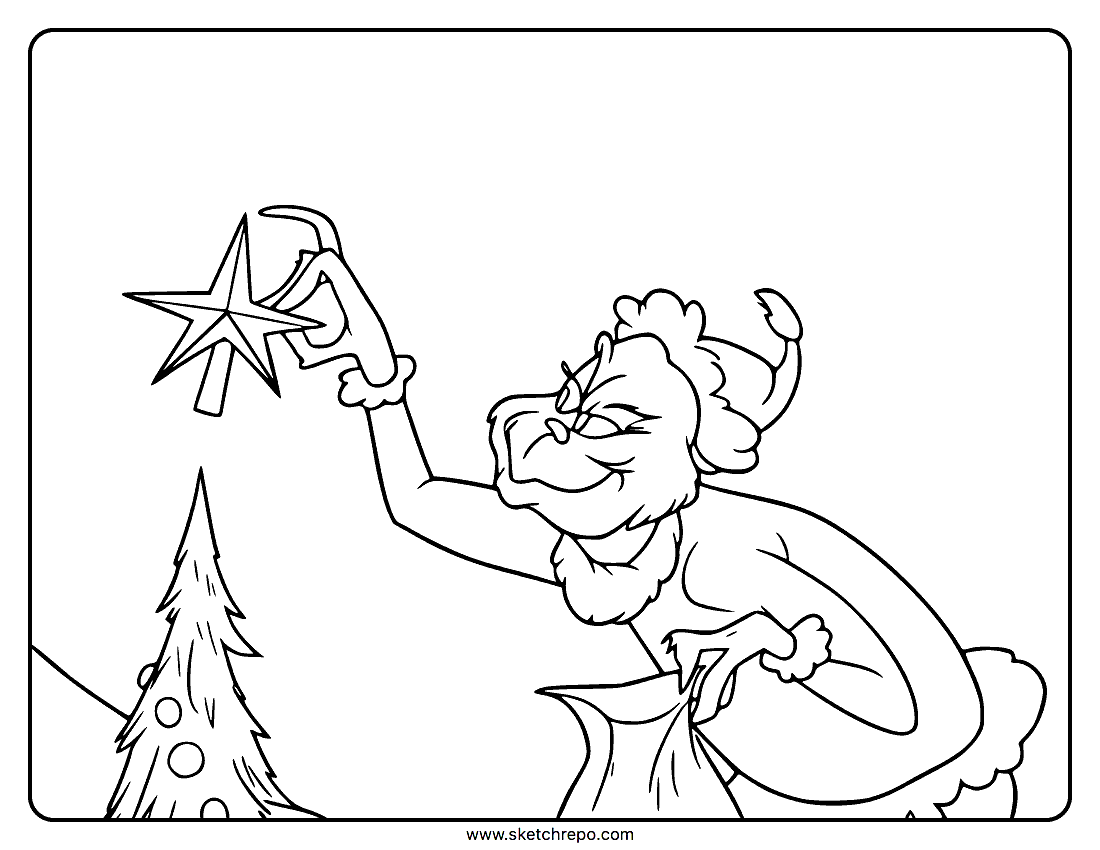 Grinch coloring pages â sketch repo