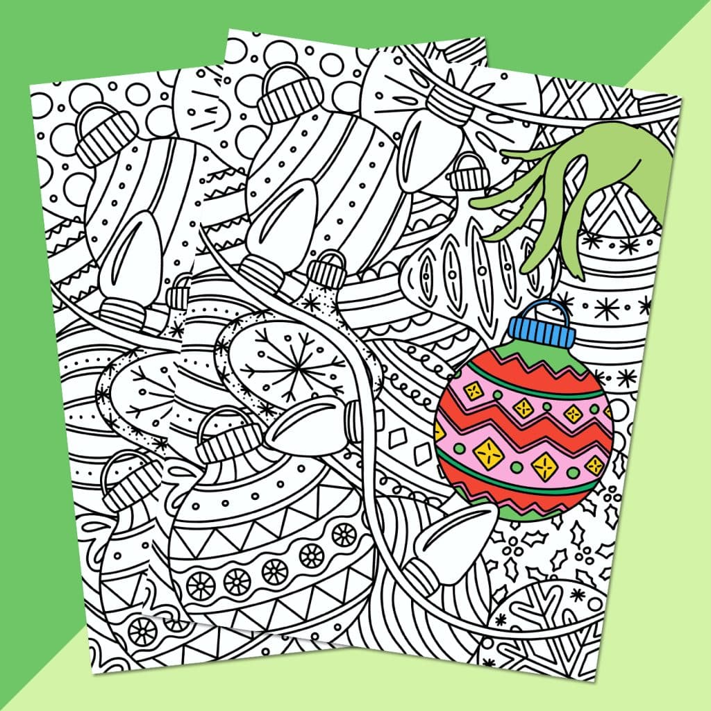 Free printable grinch coloring pages for christmas
