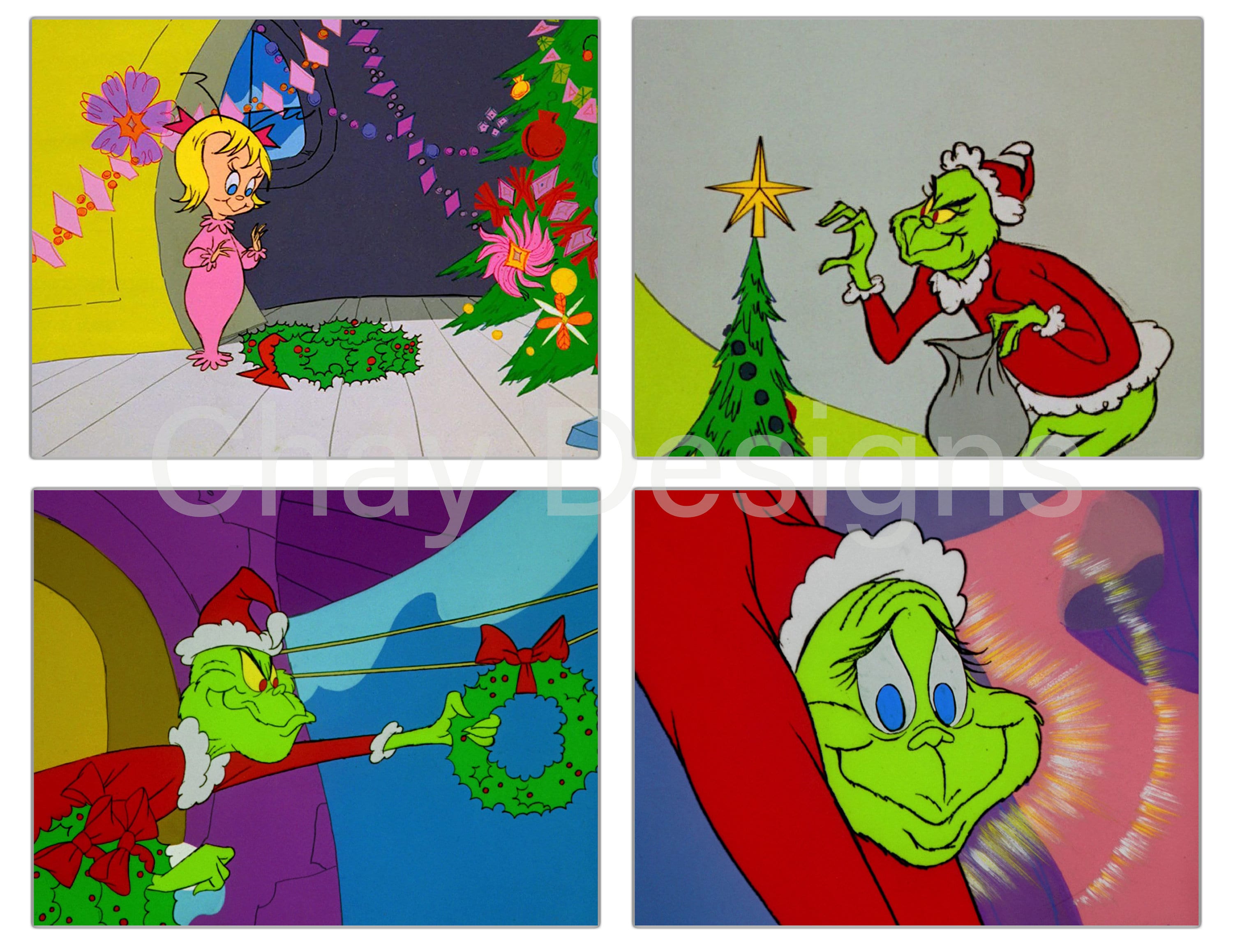 How the grinch stole christmas digital papers x vintage images clipart scrapbooking junk journals clip art instant download