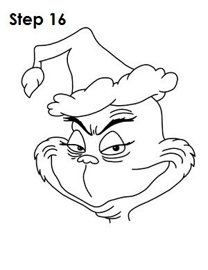 How to draw the grinch grinch coloring pages grinch drawing christmas coloring pages