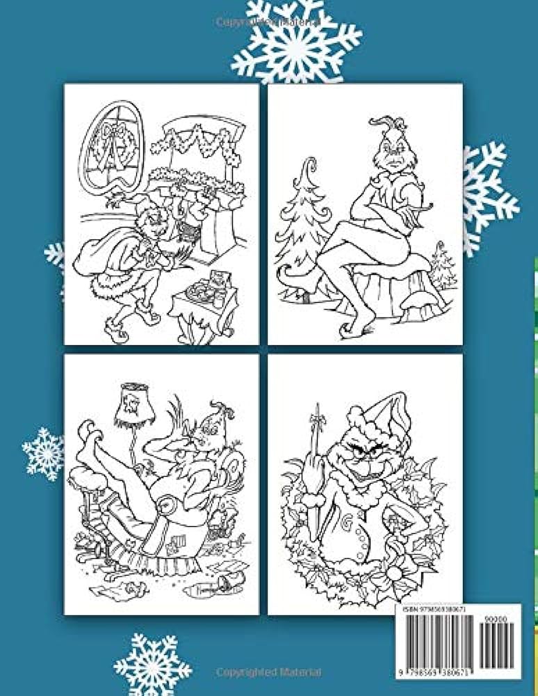 Christmas coloring book the grinch christmas coloring book publications thanks books