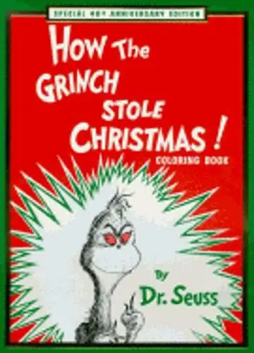 How the grinch stole christmas coloring book by dr seuss used