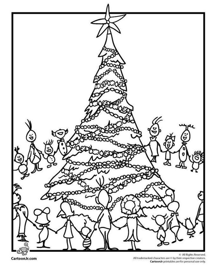 Printable grinch coloring pages pdf ideas