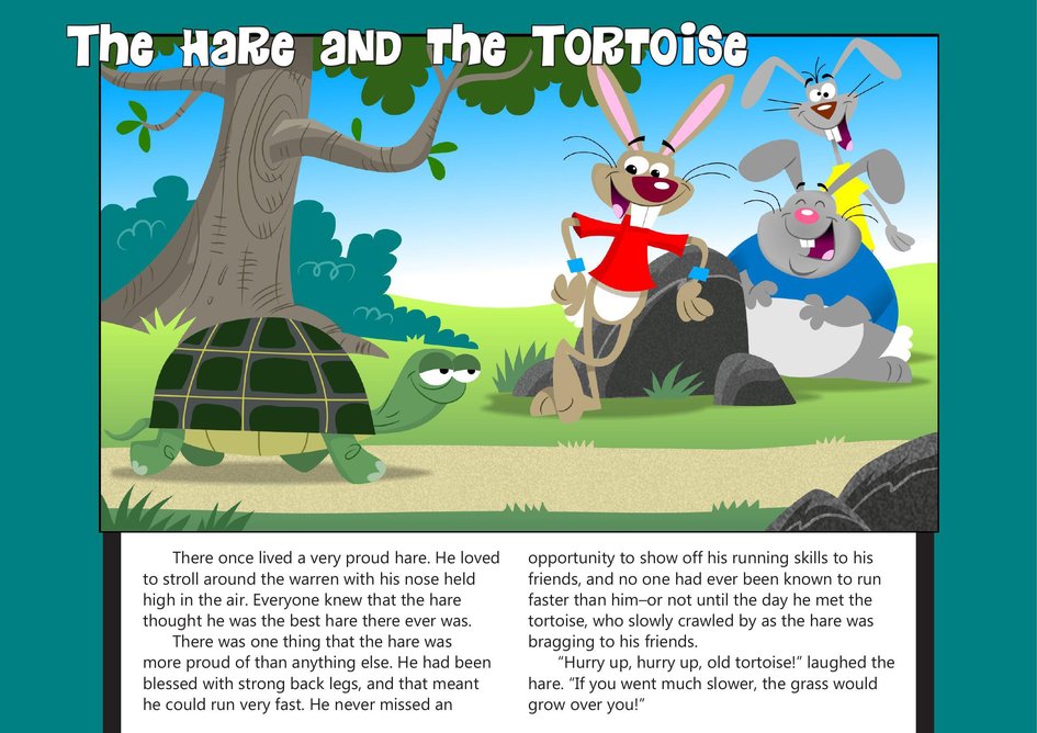 The hare and the tortoise my wonder studio