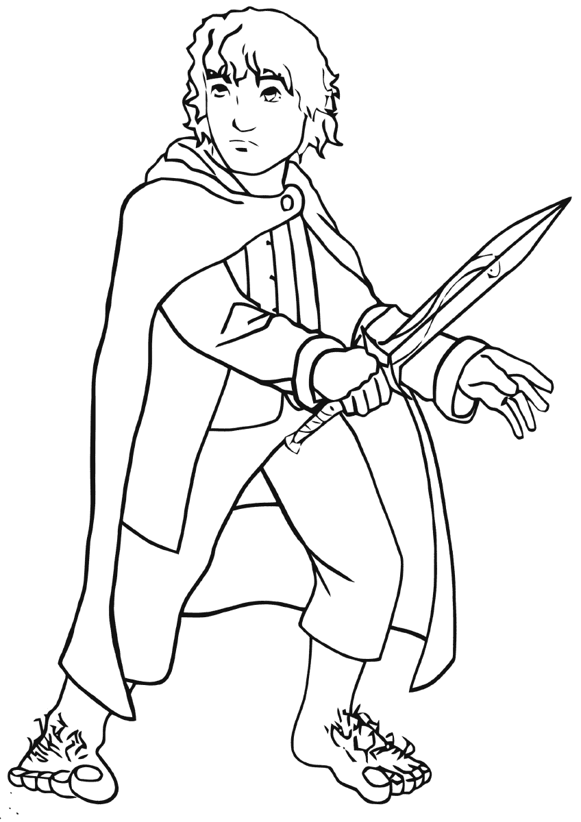 Hobbit coloring pages to download and print for free