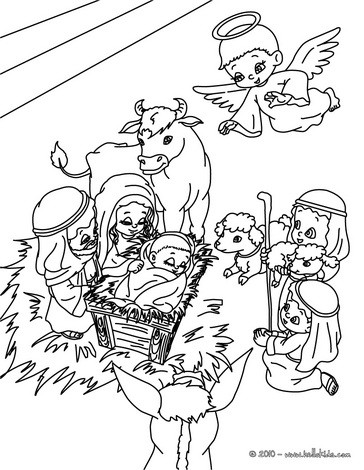 Holy family coloring pages