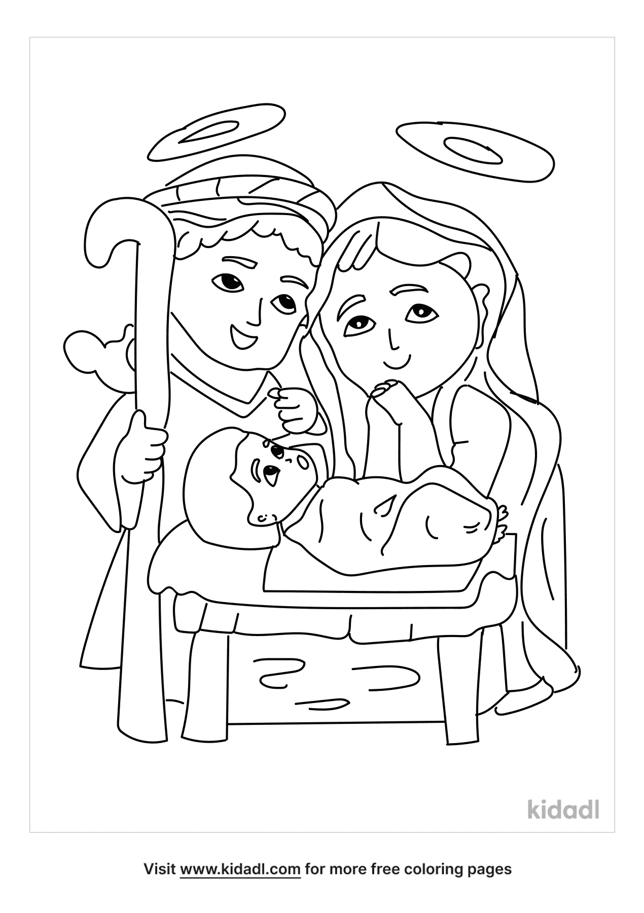 Free holy family coloring page coloring page printables