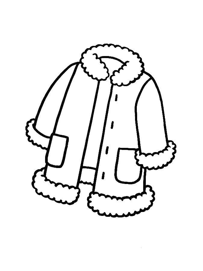 Online coloring pages clothing coloring page winter jacket clothing