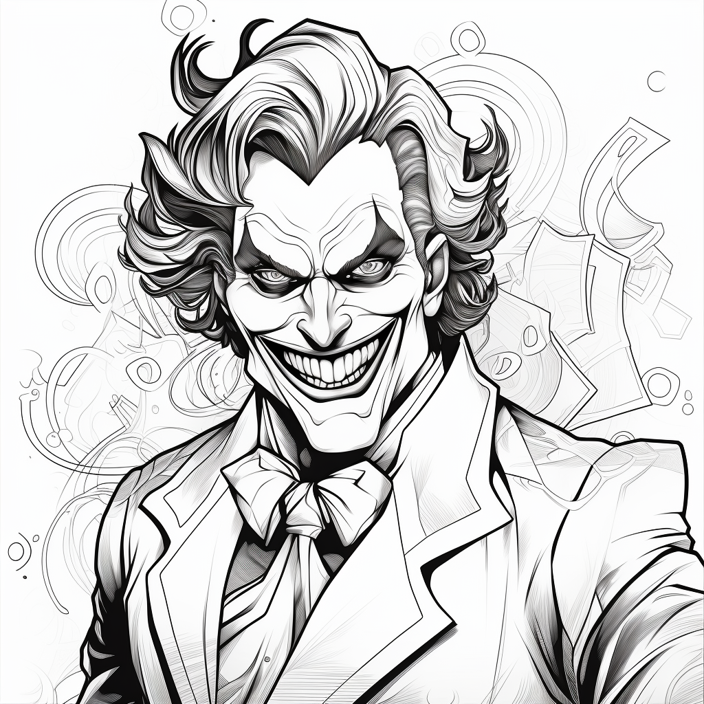 Joker coloring pages