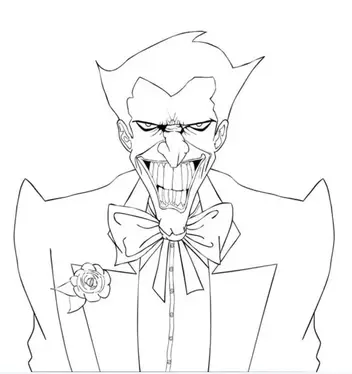 Popular joker coloring pages