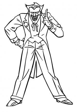 Free printable joker coloring pages for adults and kids