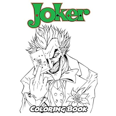 Joker coloring book coloring book for kids and tar