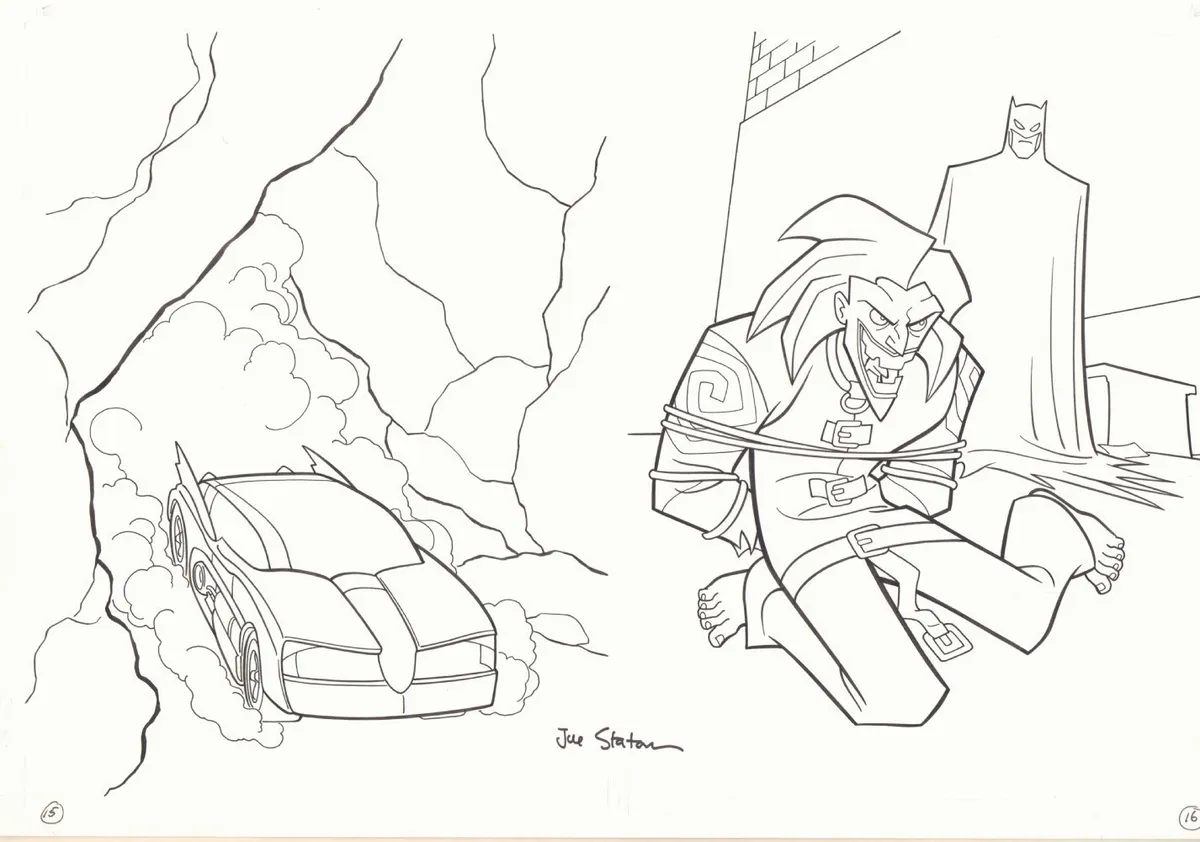 The batman vs joker coloring activity book pgs