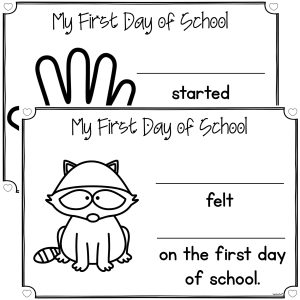 The kissing hand my first day of school