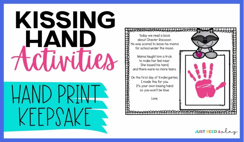 Kissing hand activities for the first day of school just reed play