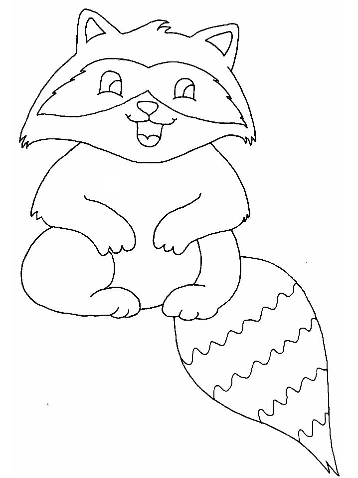 Raccoon animals coloring pages coloring book animal coloring pages pet raccoon coloring pages for kids