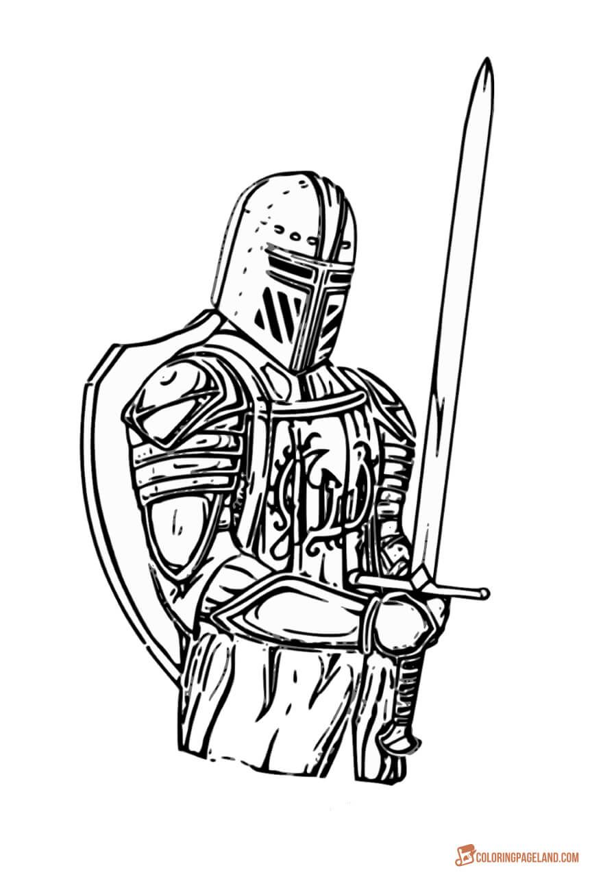 Knights coloring pictures