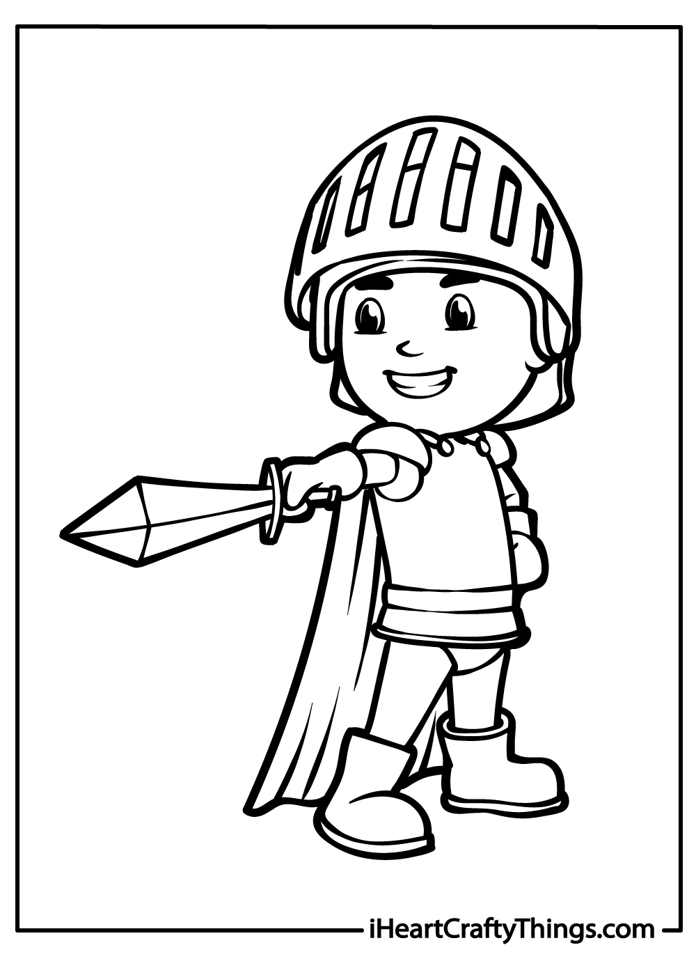 Knight coloring pages free printables