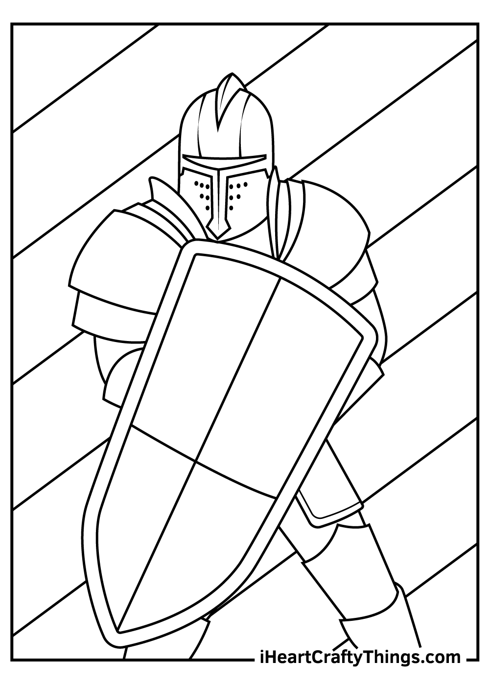 Knight coloring pages free printables