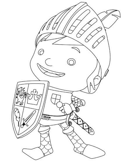 Best mike the knight coloring sheet mike the knight coloring pages for boys cartoon coloring pages