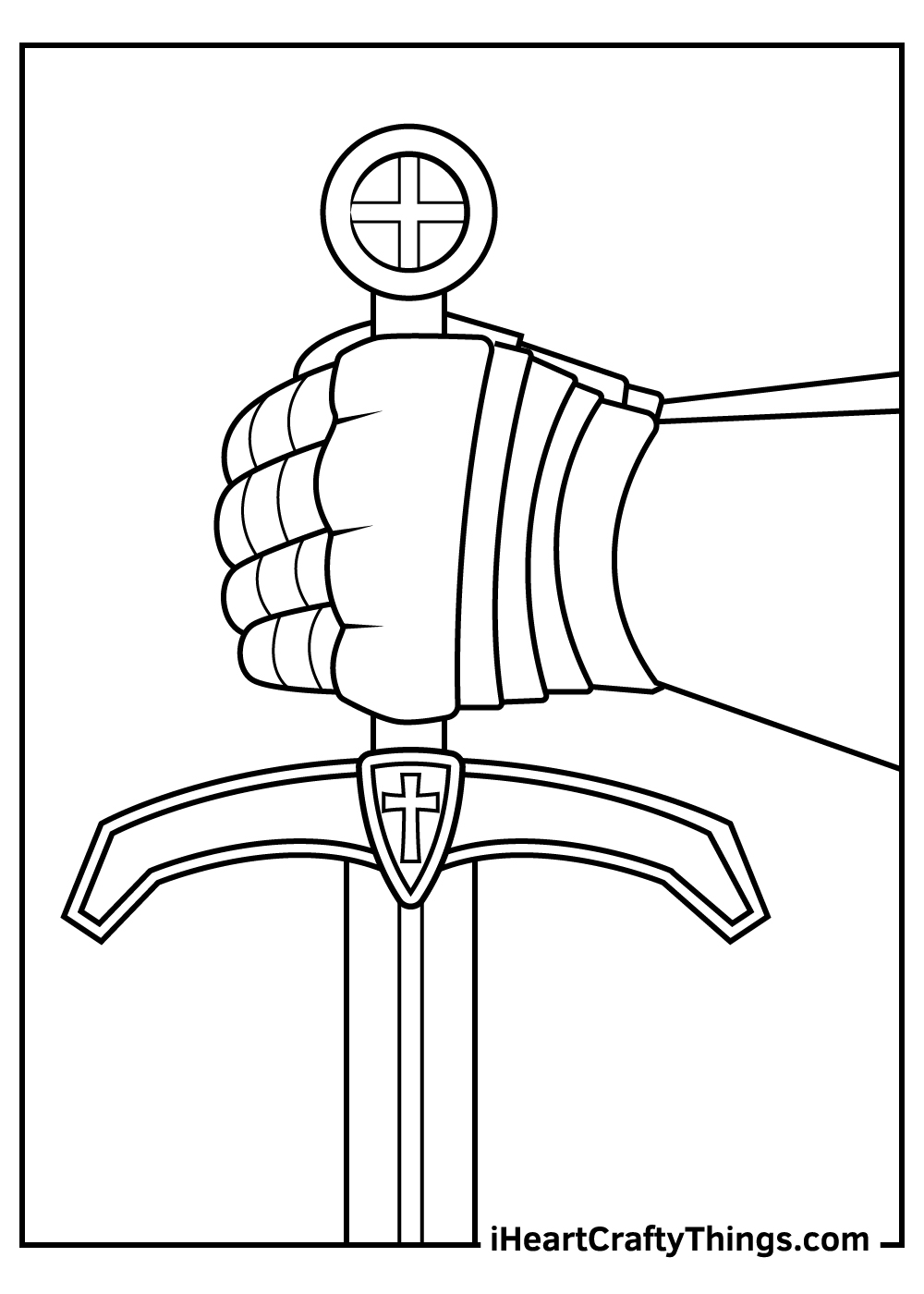 Knight coloring pages free printables