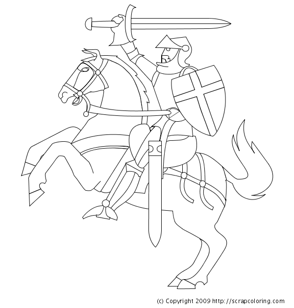 Knight coloring page horse coloring pages horse coloring knight on horse