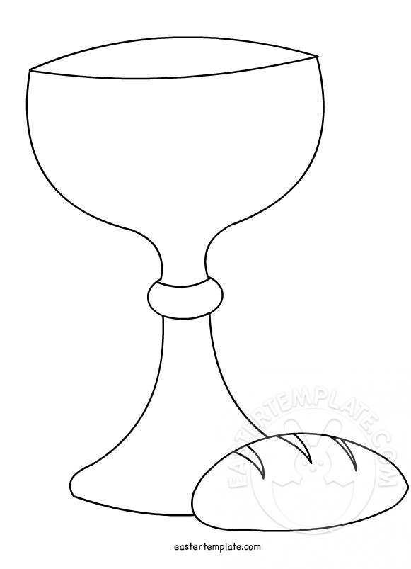 Last supper symbols coloring page