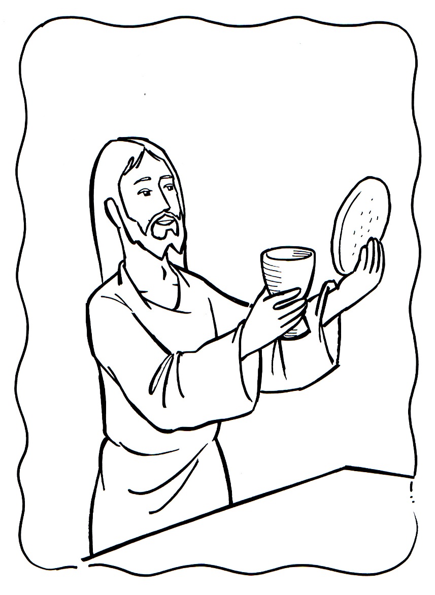 Free printable last supper coloring pages