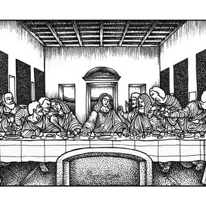 Last supper coloring