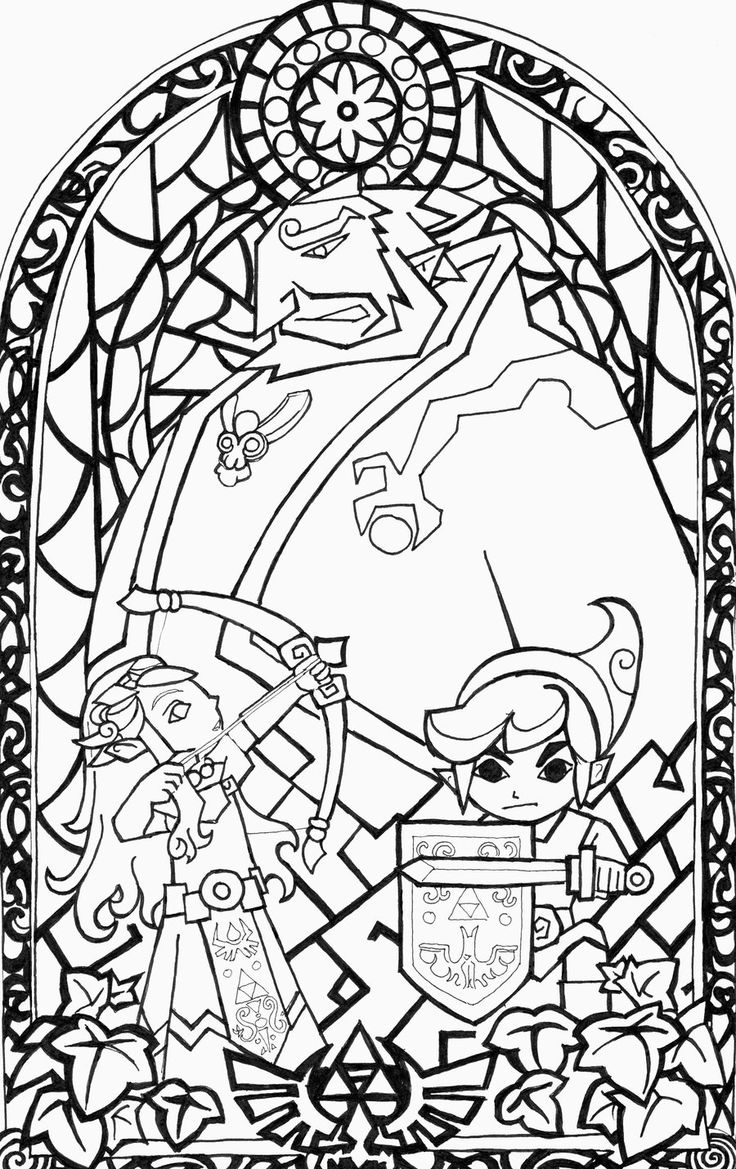 Wind waker link coloring pages