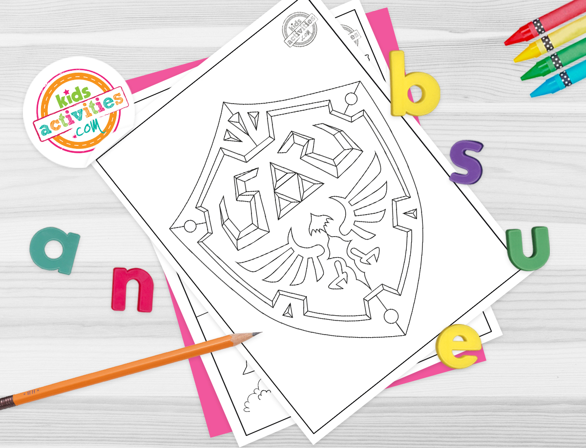 Free printable legend of zelda coloring pages kids activities blog