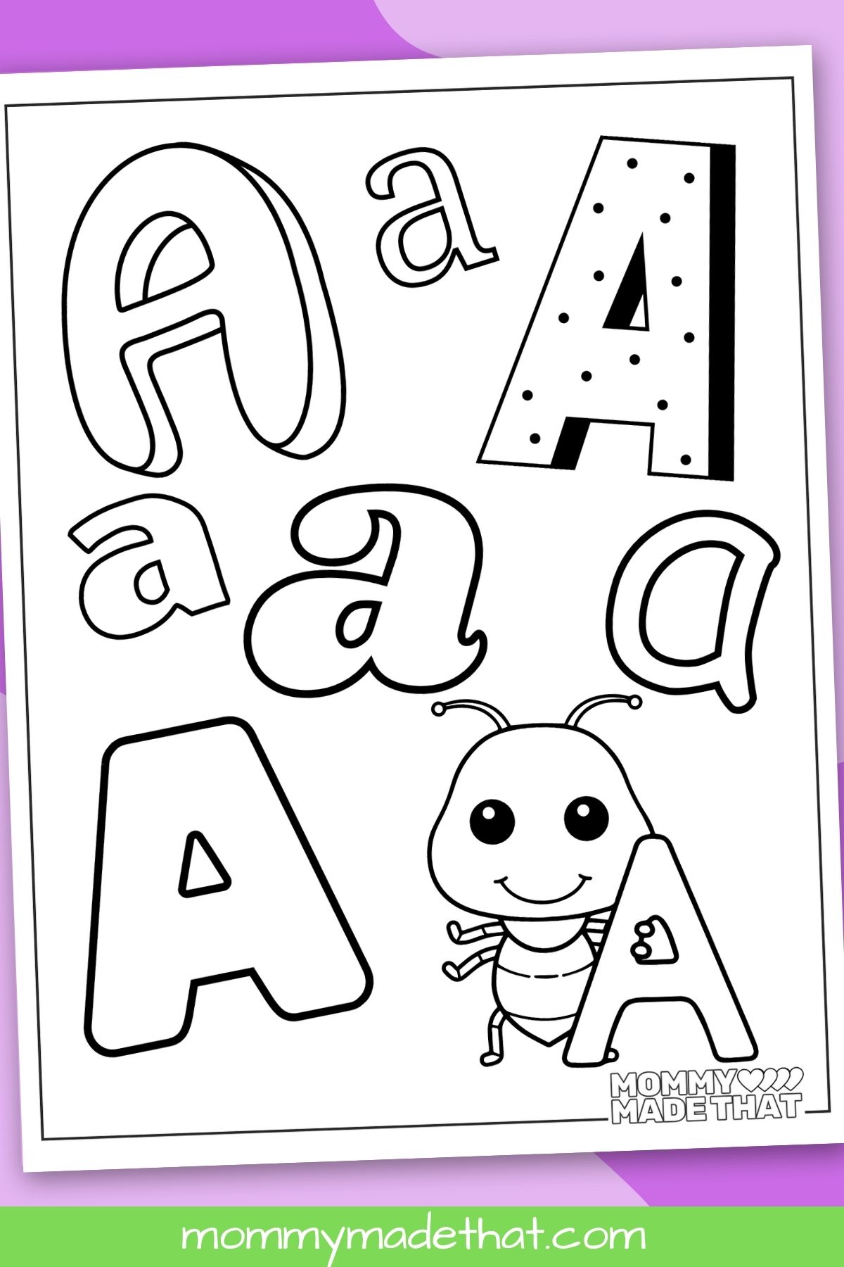Letter a coloring pages tons of free printables