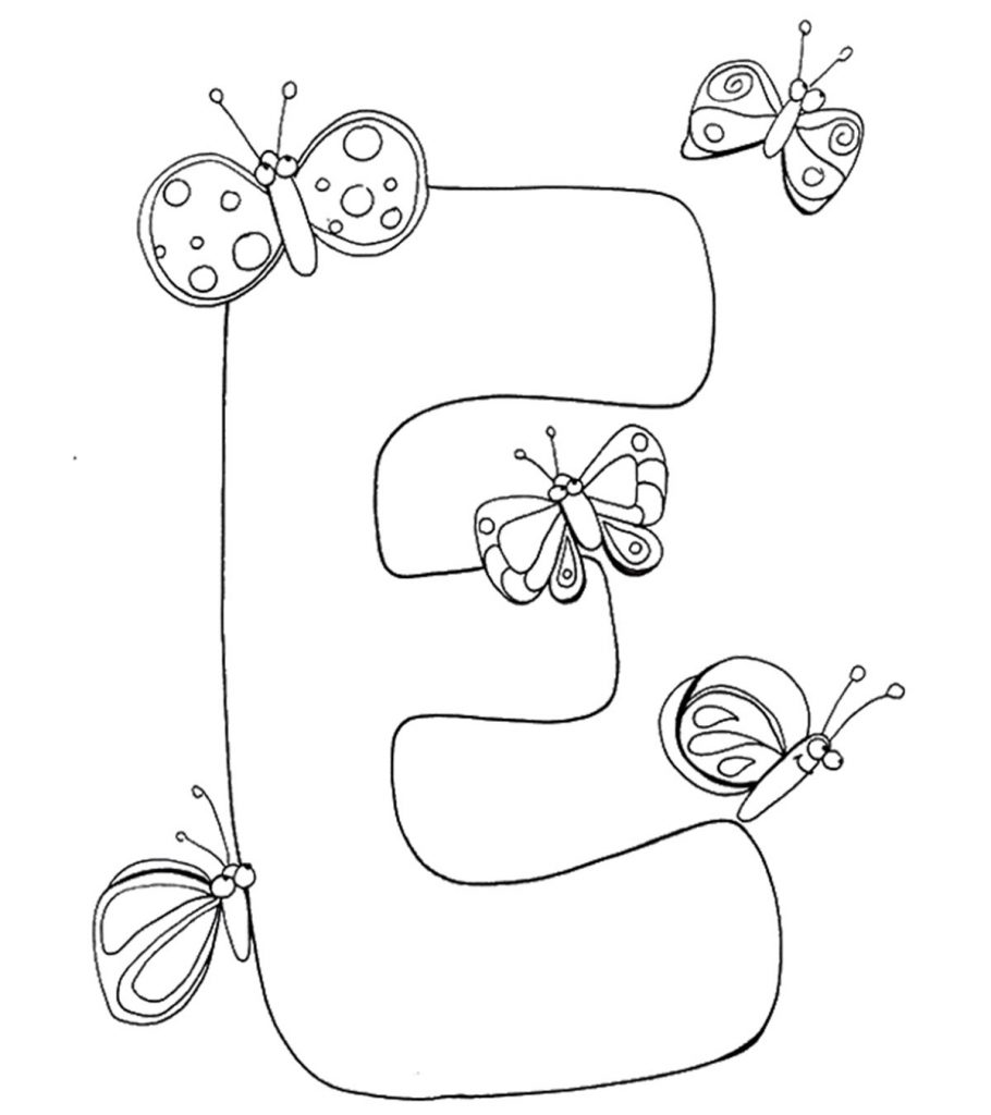 Top free printable letter e coloring pages online