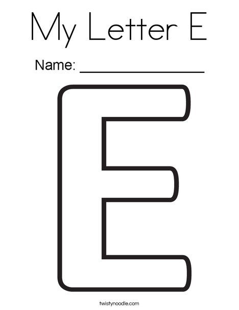 My letter e coloring page letter e activities lettering alphabet coloring pages