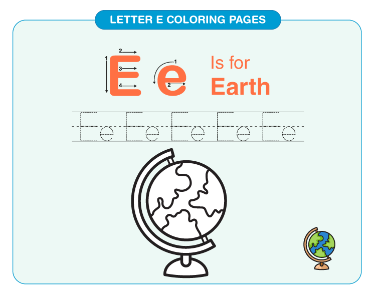 Letter e coloring pages download free printables for kids