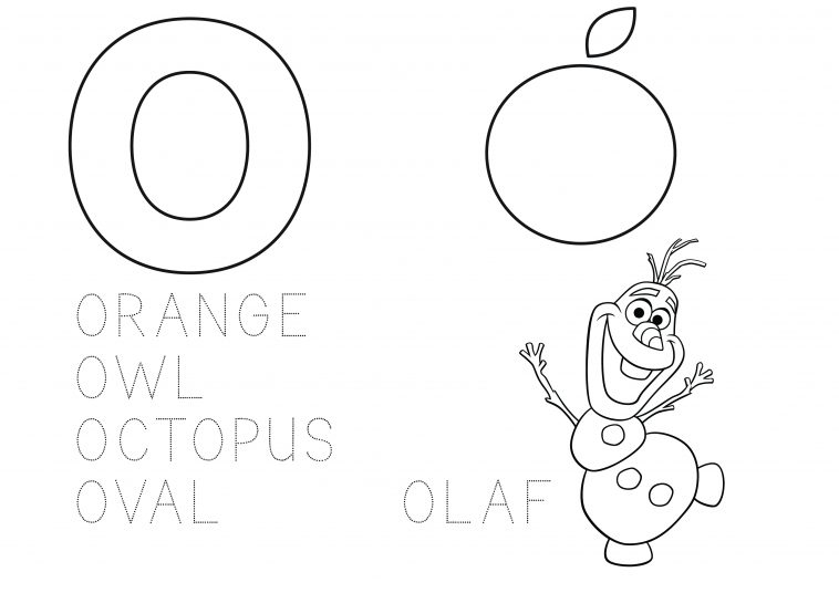 Learn the alphabet coloring page