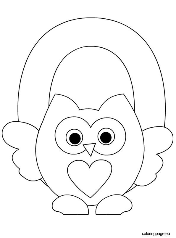 Letter o coloring page