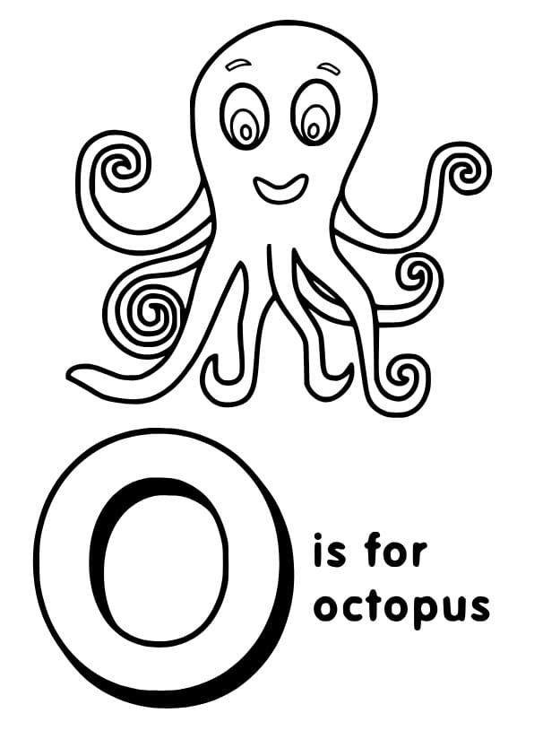 Letter o coloring pages