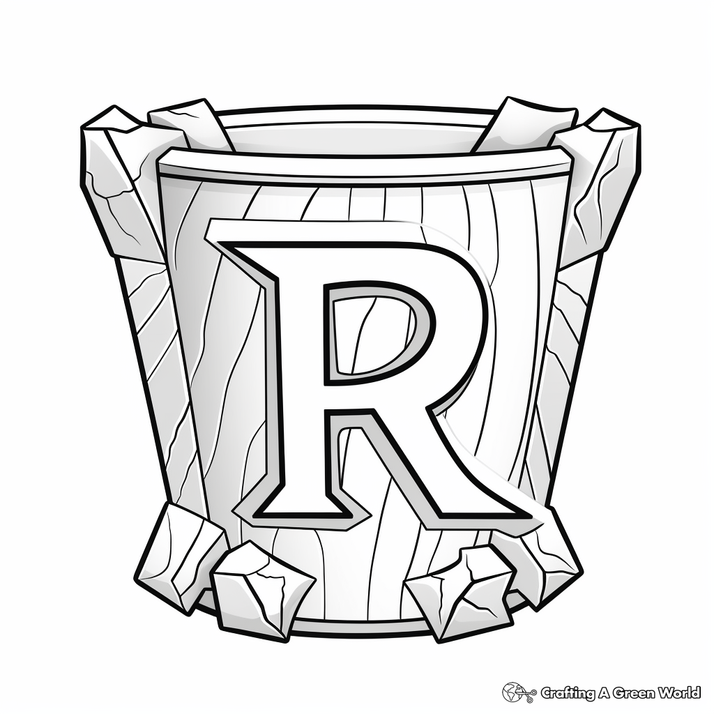 Letter r coloring pages