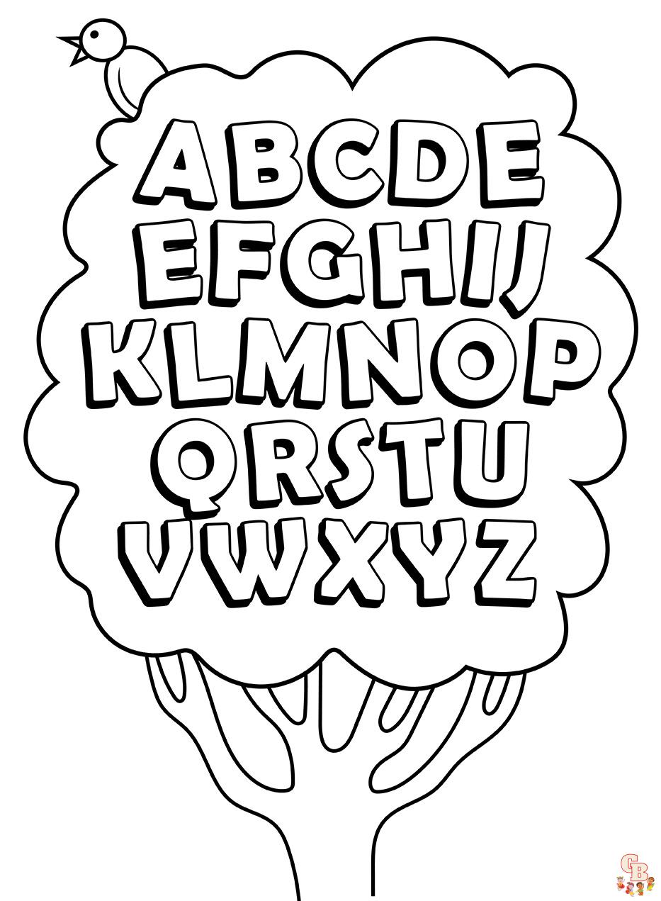 Discover creative learning with letter coloring pages from a to z