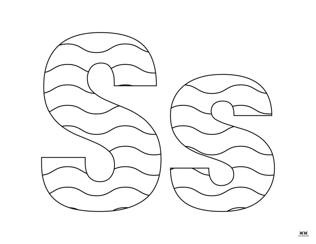 Letter s coloring pages