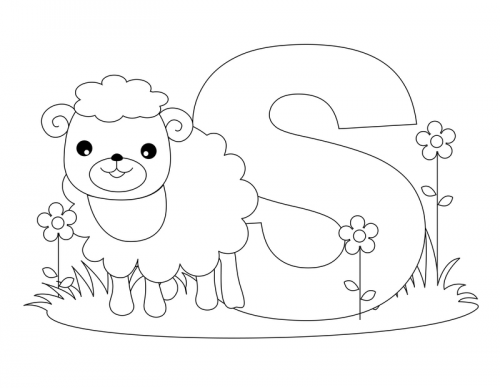 Alphabet coloring pages