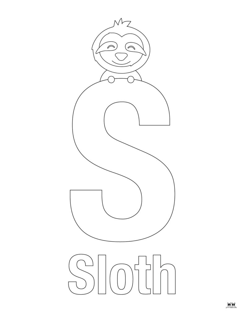 Letter s coloring pages