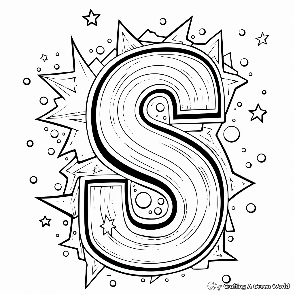 Letter s coloring pages