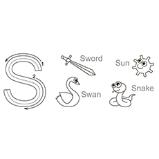 Top free printable letter s coloring pages online