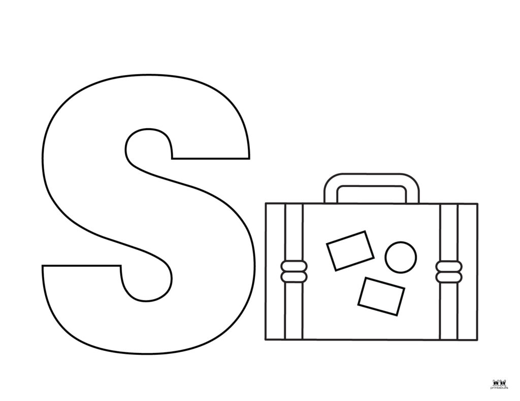 Letter s coloring pages