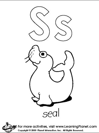 Letters coloring page