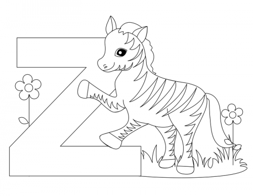 Alphabet coloring pages