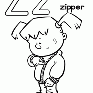 Letter z coloring pages printable for free download