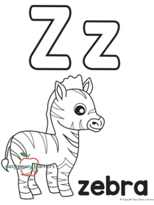 Alphabet coloring pages